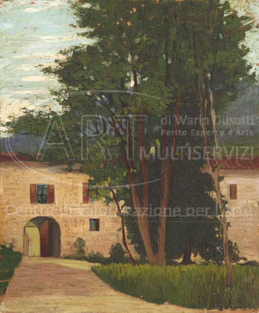 Attilio Lasta - Cortile di Palazzo Lodron - Nogaredo