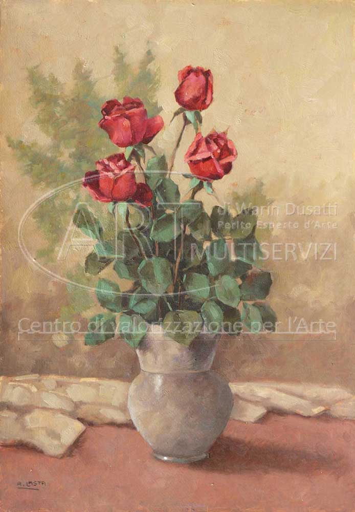 Attilio Lasta - Vaso di rose