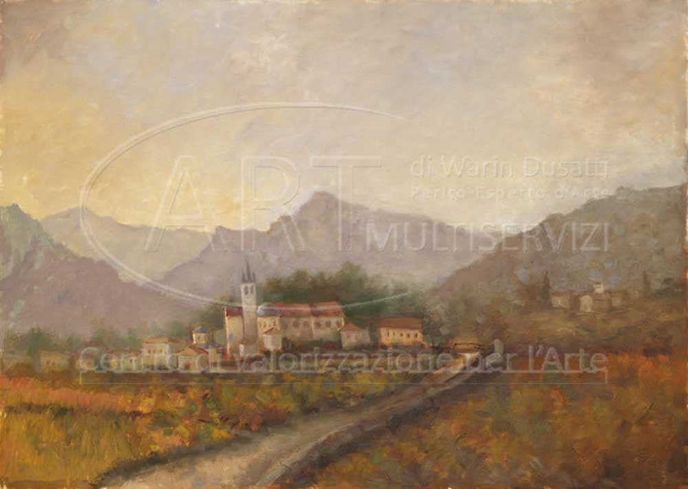 Attilio Lasta - Villa Lagarina vista da Piazzo