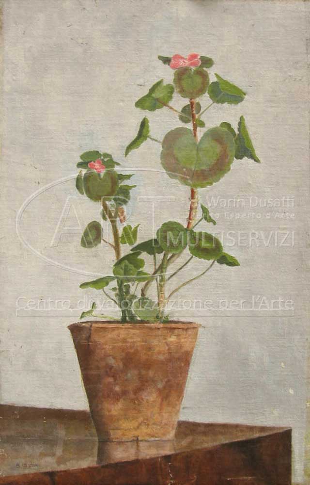 Attilio Lasta - Vaso di fiori - 1909